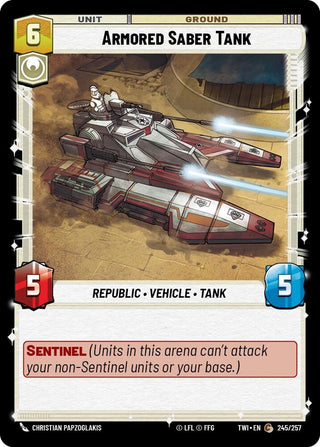 Armored Saber Tank (245) (TOR) - Star Wars: Unlimited Single