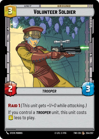 Volunteer Soldier (254) (TOR) - Star Wars: Unlimited Single