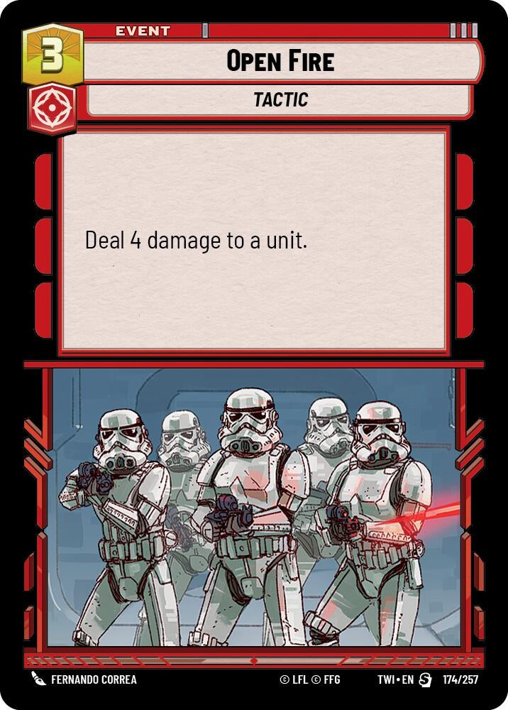 Open Fire (174) (TOR) - Star Wars: Unlimited Single