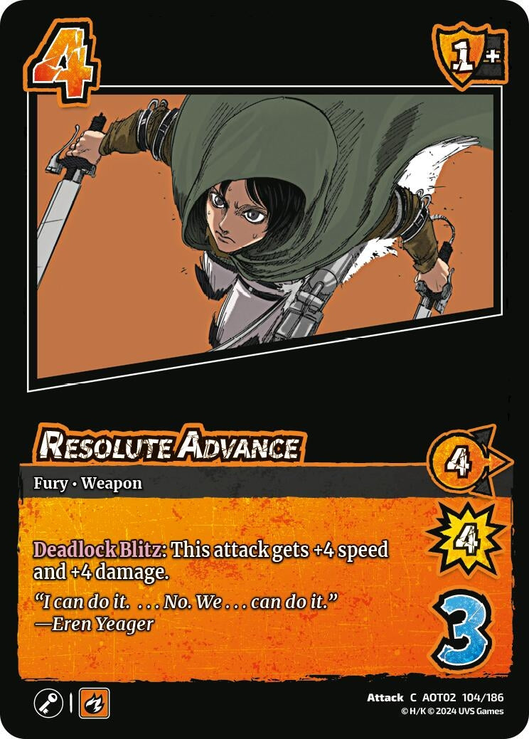 Resolute Advance (104) [AOT02] - UniVersus Single
