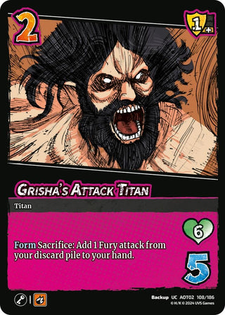 Grisha’s Attack Titan (108) [AOT02] - UniVersus Single
