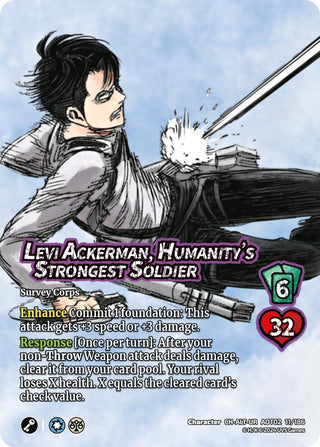 Levi Ackerman Humanity’s Strongest Soldier (Alternate Art) (11) [AOT02] - UniVersus Single