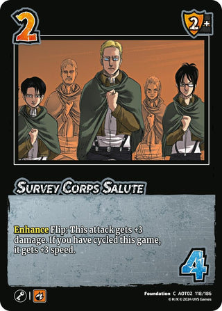 Survey Corps Salute (118) [AOT02] - UniVersus Single