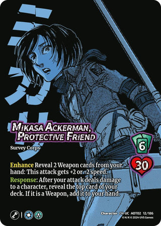 Mikasa Ackerman Protective Friend (12) [AOT02] - UniVersus Single