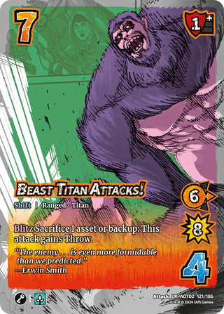 Beast Titan Attacks! // The Beast Titan (121) [AOT02] - UniVersus Single