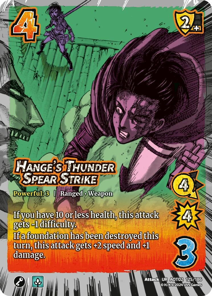 Hange’s Thunder Spear Strike (125) [AOT02] - UniVersus Single