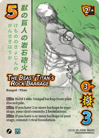The Beast Titan’s Rock Barrage (131) [AOT02] - UniVersus Single