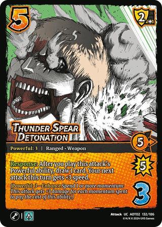 Thunder Spear Detonation (132) [AOT02] - UniVersus Single