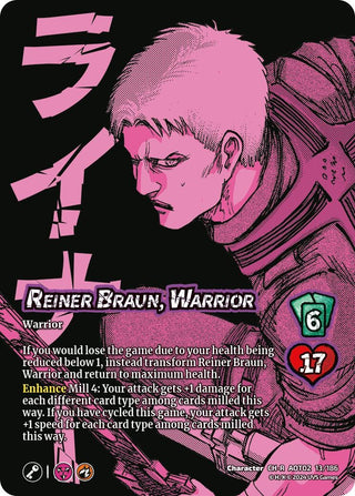 Reiner Braun Warrior // Reiner Armored Titan Advancing (13) [AOT02] - UniVersus Single