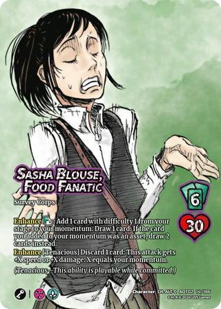 Sasha Blouse Food Fanatic (Alternate Art) (14) [AOT02] - UniVersus Single
