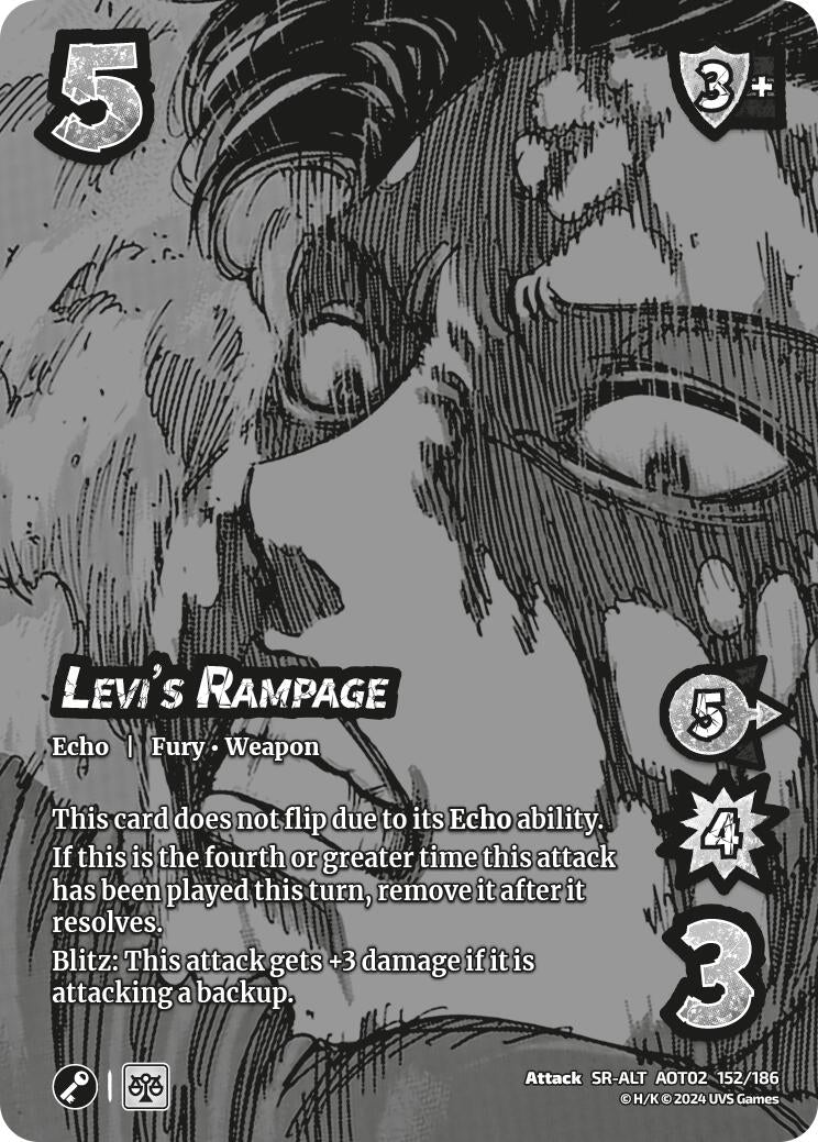 Levi’s Rampage (Alternate Art) (152) [AOT02] - UniVersus Single