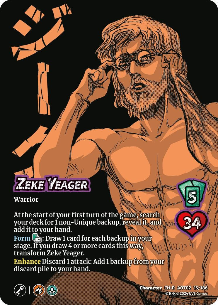 Zeke Yeager // Zeke Beast Titan (15) [AOT02] - UniVersus Single