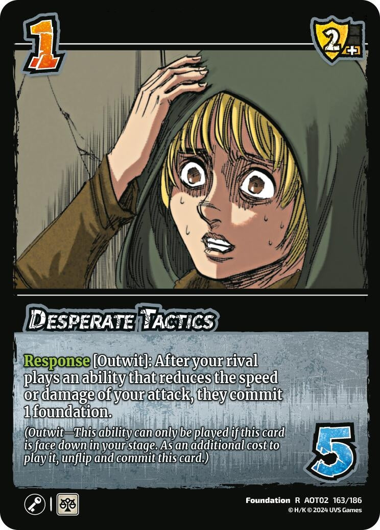 Desperate Tactics (163) [AOT02] - UniVersus Single