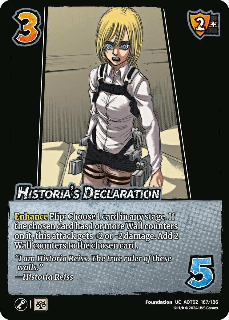 Historia’s Declaration (167) [AOT02] - UniVersus Single