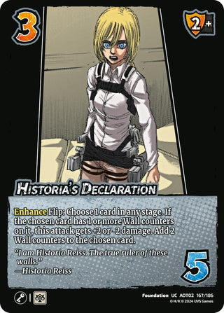 Historia’s Declaration (167) [AOT02] - UniVersus Single