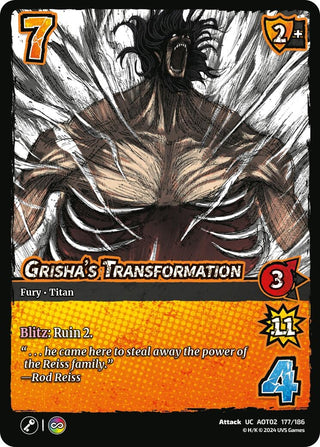 Grisha’s Transformation (177) [AOT02] - UniVersus Single