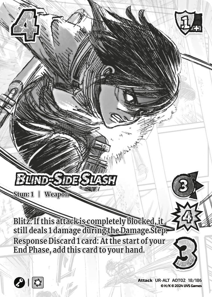 Blind-Side Slash (Alternate Art) (18) [AOT02] - UniVersus Single