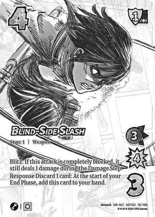 Blind-Side Slash (Alternate Art) (18) [AOT02] - UniVersus Single