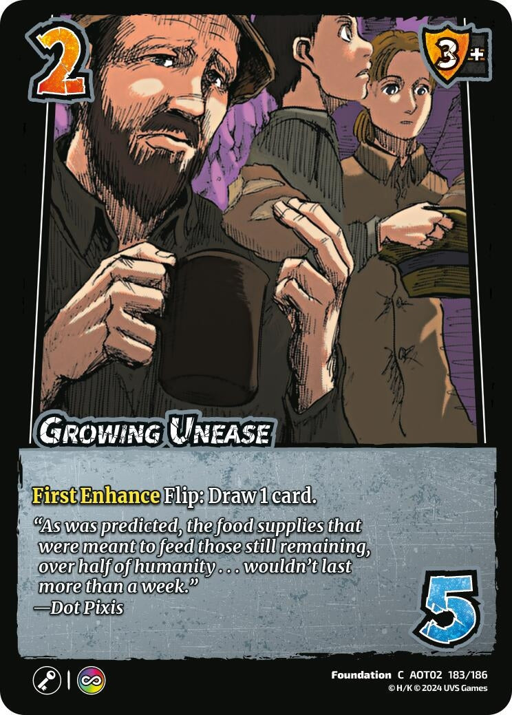 Growing Unease (183) [AOT02] - UniVersus Single