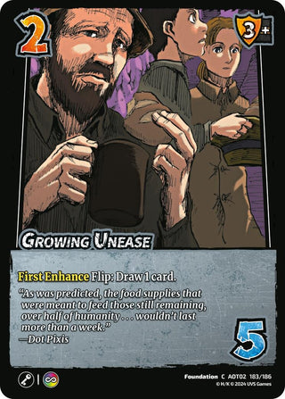 Growing Unease (183) [AOT02] - UniVersus Single