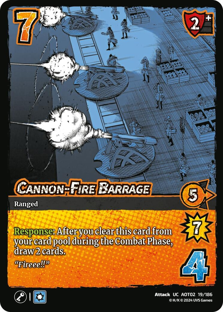 Cannon-Fire Barrage (19) [AOT02] - UniVersus Single