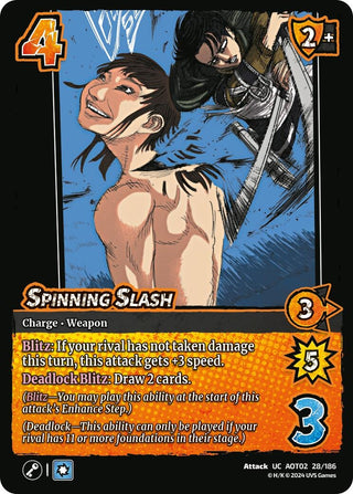 Spinning Slash (28) [AOT02] - UniVersus Single