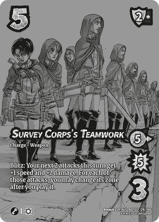 Survey Corps’s Teamwork (Alternate Art) (29) [AOT02] - UniVersus Single