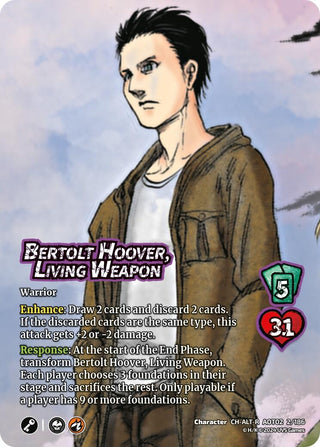 Bertolt Hoover Living Weapon // Bertolt Colossus Titan Advancing (Alternate Art) (2) [AOT02] - UniVersus Single