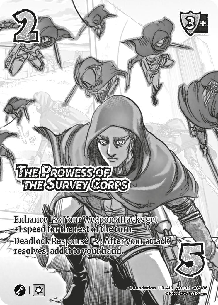 The Prowess of the Survey Corps (Alternate Art) (40) [AOT02] - UniVersus Single