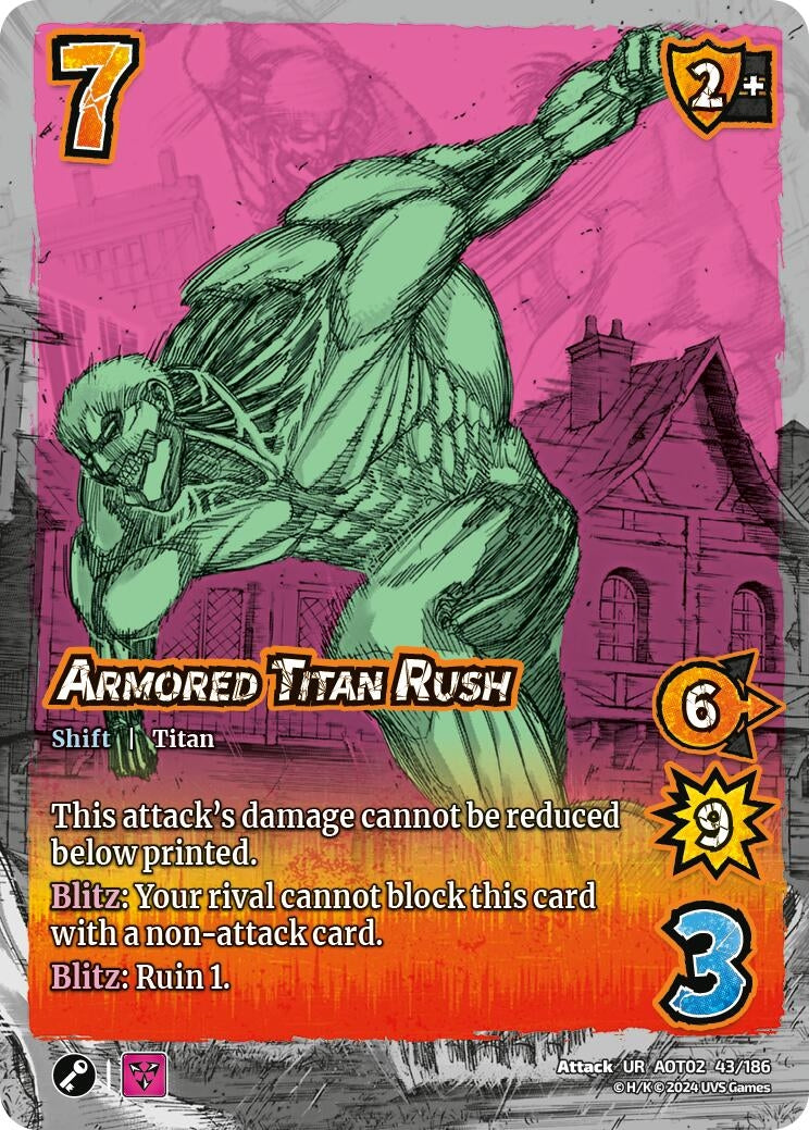 Armored Titan Rush // Reiner’s Toughness (43) [AOT02] - UniVersus Single