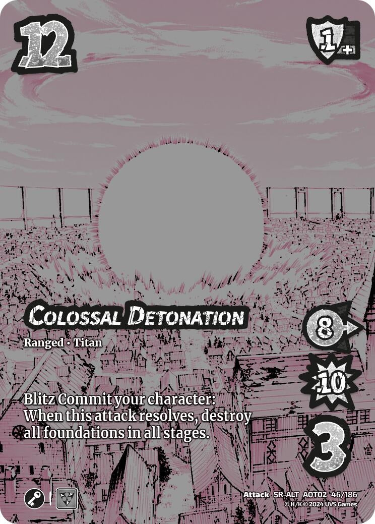 Colossal Detonation (Alternate Art) (46) [AOT02] - UniVersus Single