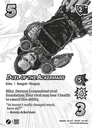 Duel of the Ackermans (Alternate Art) (49) [AOT02] - UniVersus Single