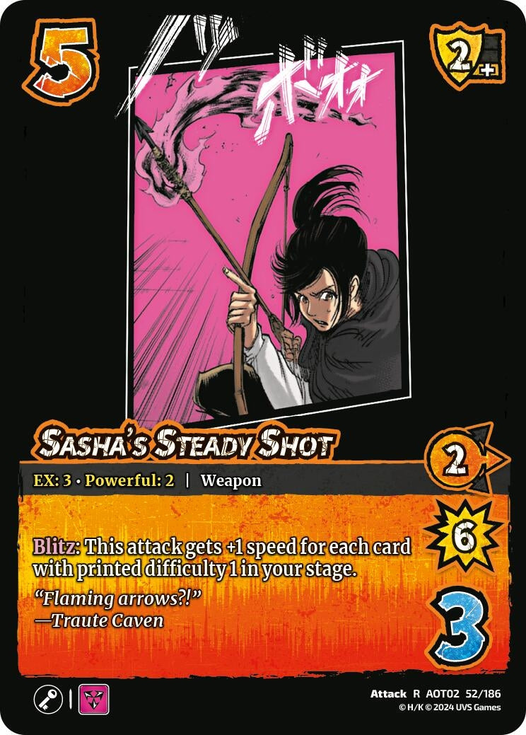 Sasha’s Steady Shot (52) [AOT02] - UniVersus Single
