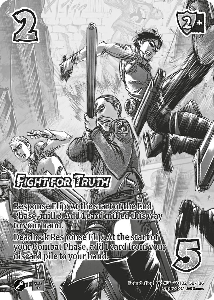 Fight for Truth (Alternate Art) (58) [AOT02] - UniVersus Single