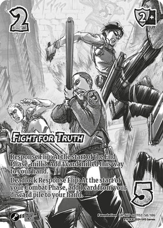 Fight for Truth (Alternate Art) (58) [AOT02] - UniVersus Single