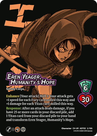 Eren Yeager Humanity’s Hope // Eren Attack Titan Advancing (5) [AOT02] - UniVersus Single