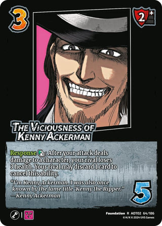 The Viciousness of Kenny Ackerman (64) [AOT02] - UniVersus Single