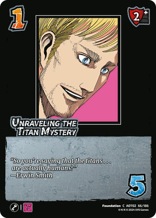 Unraveling the Titan Mystery (66) [AOT02] - UniVersus Single