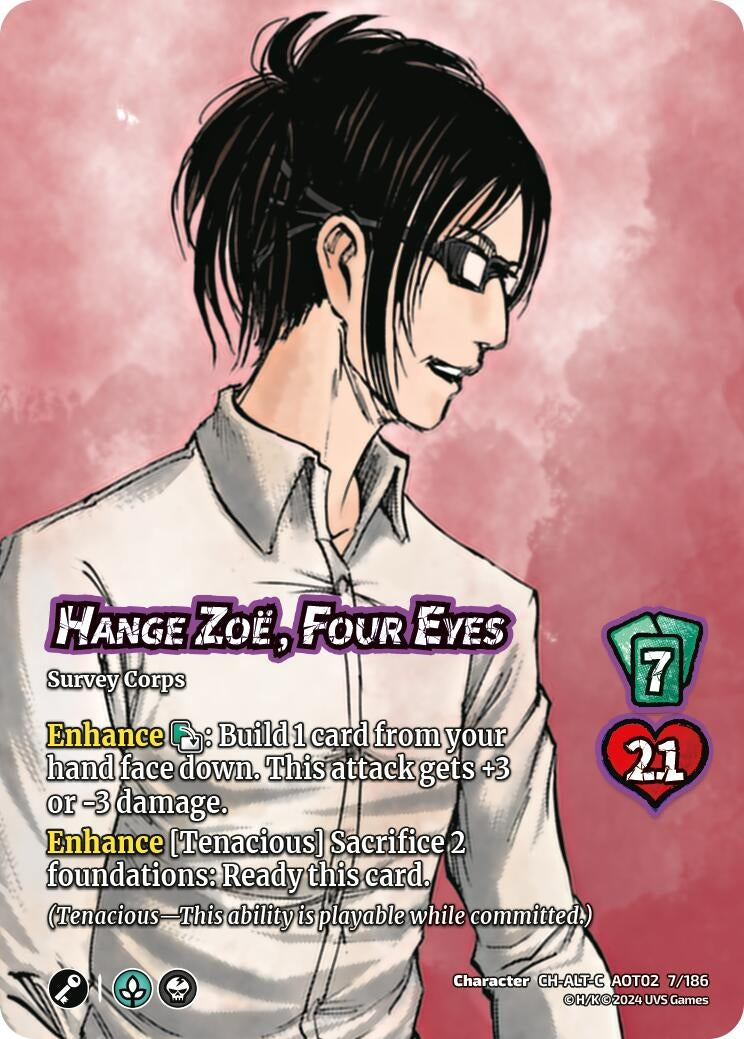 Hange Zoe Four Eyes (Alternate Art) (7) [AOT02] - UniVersus Single