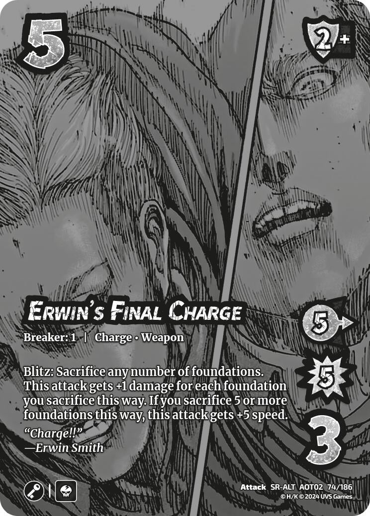 Erwin’s Final Charge (Alternate Art) (74) [AOT02] - UniVersus Single