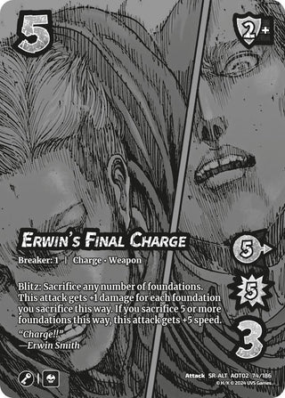 Erwin’s Final Charge (Alternate Art) (74) [AOT02] - UniVersus Single