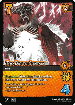 Too Big to Contain (82) [AOT02] - UniVersus Single
