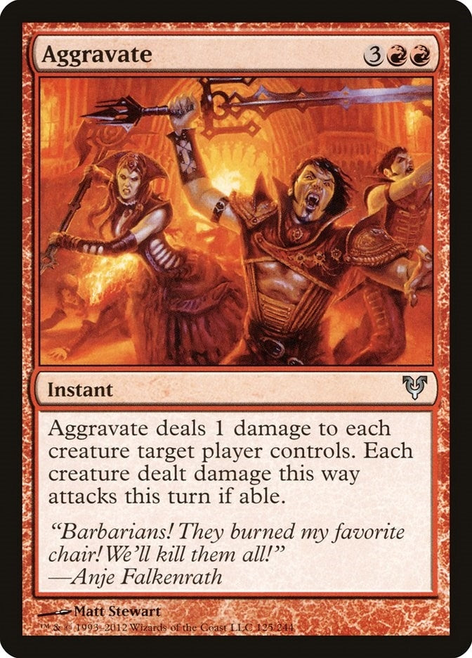 Aggravate (125) [AVR] - MTG Single