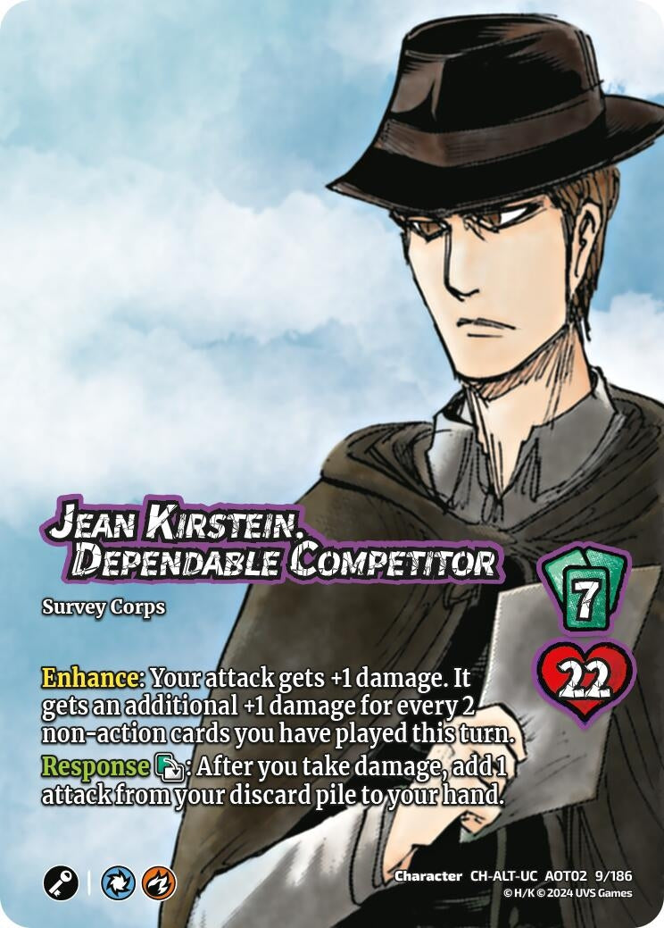 Jean Kirstein Dependable Competitor (Alternate Art) (9) [AOT02] - UniVersus Single
