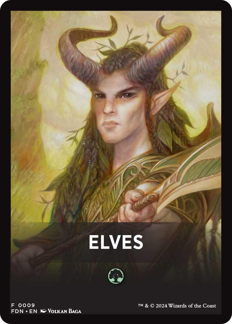 Elves Theme Card (9) [FDN] - MTG Single