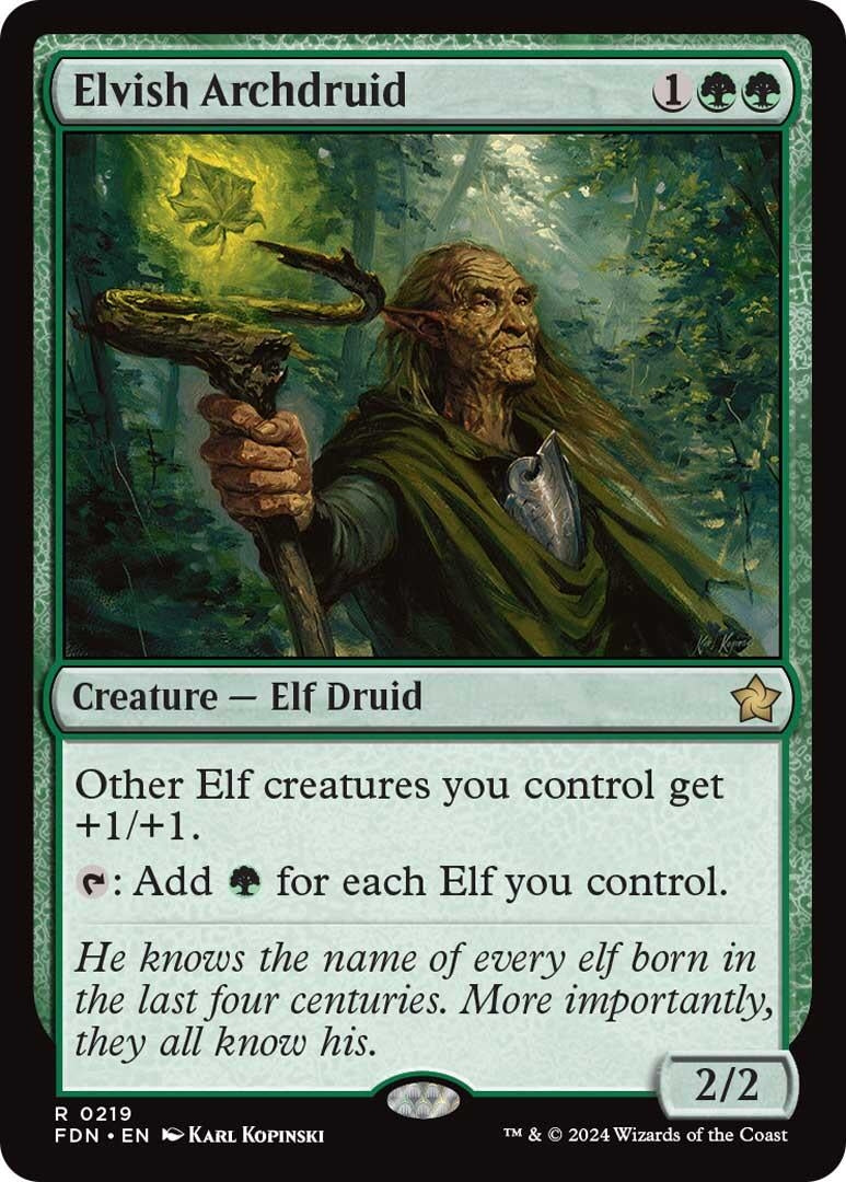 Elvish Archdruif (219) [FDN] - MTG Single