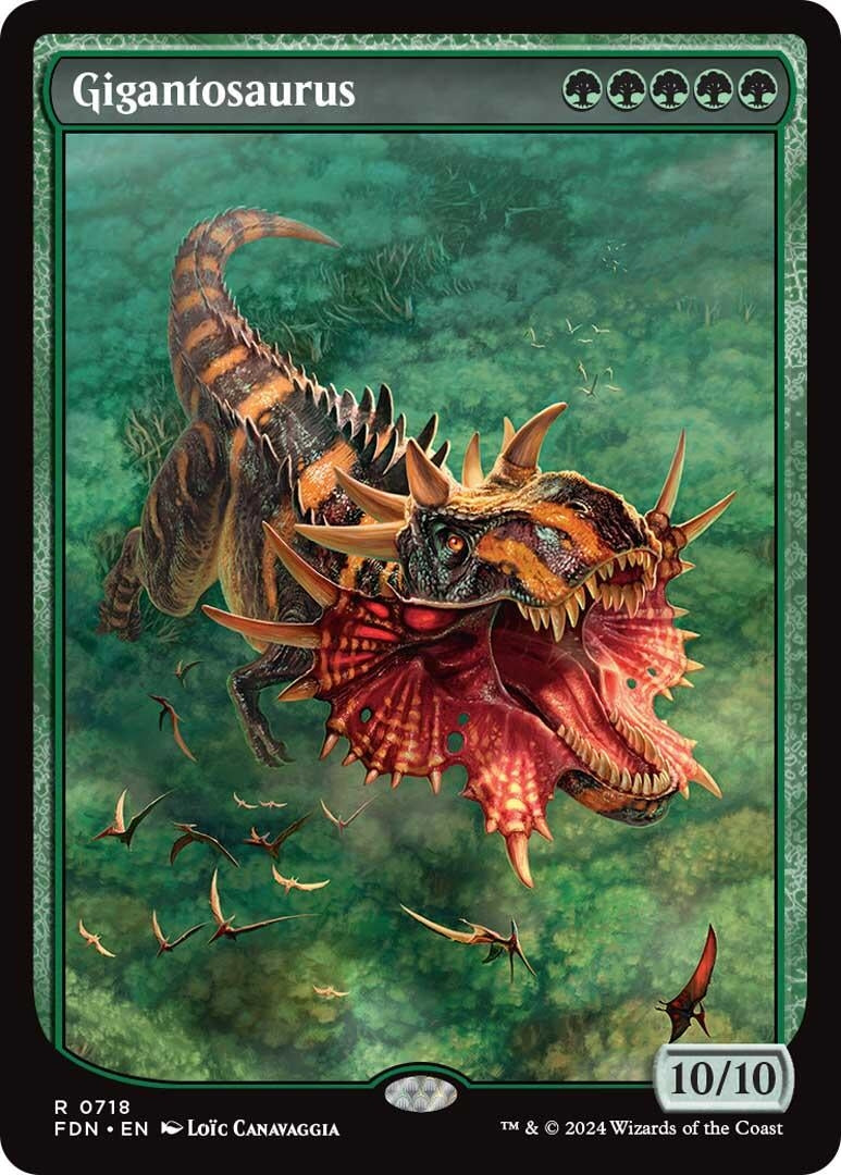 Gigantosaurus (Full Art) (718) [FDN] - MTG Single