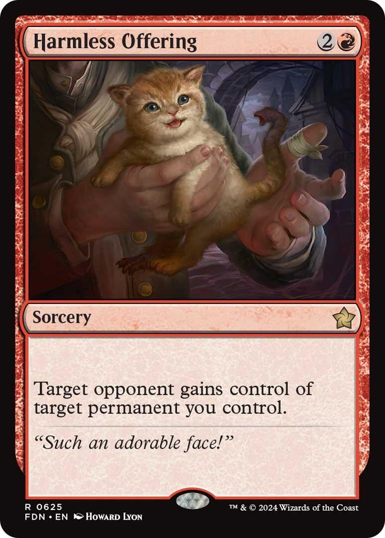 Harmless Offering (625) [FDN] - MTG Single