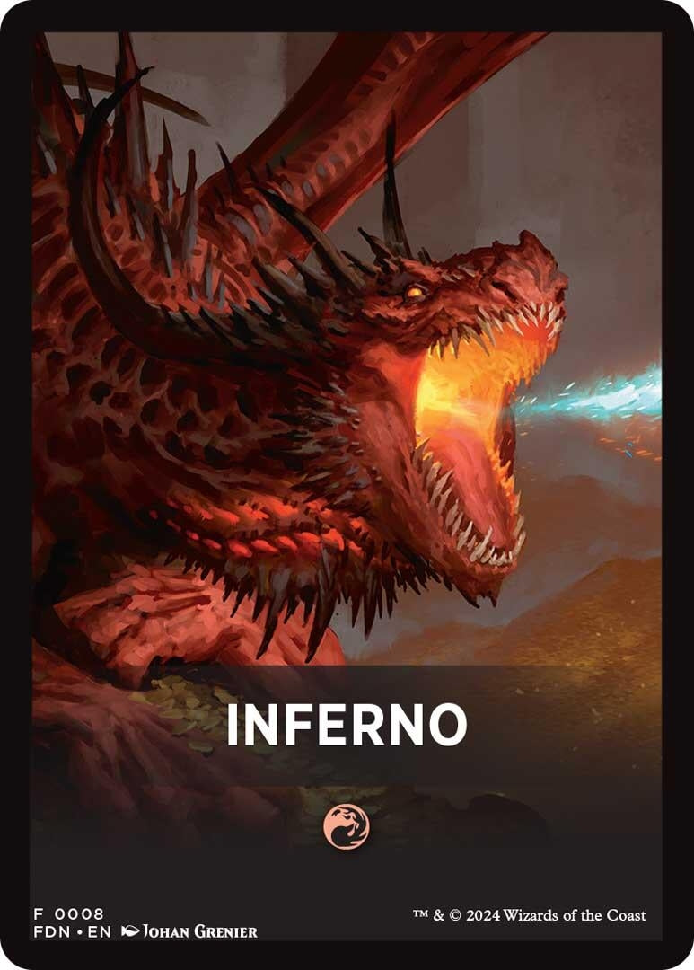 Inferno Theme Card (8) [FDN] - MTG Single