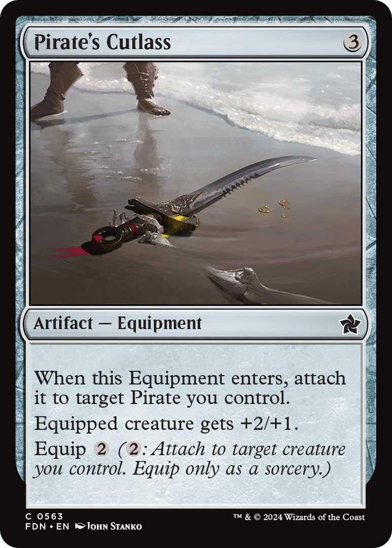 Pirate’s Cutlass (563) [FDN] - MTG Single